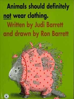 cover image of Animals Should Definitely Not Wear Clothing